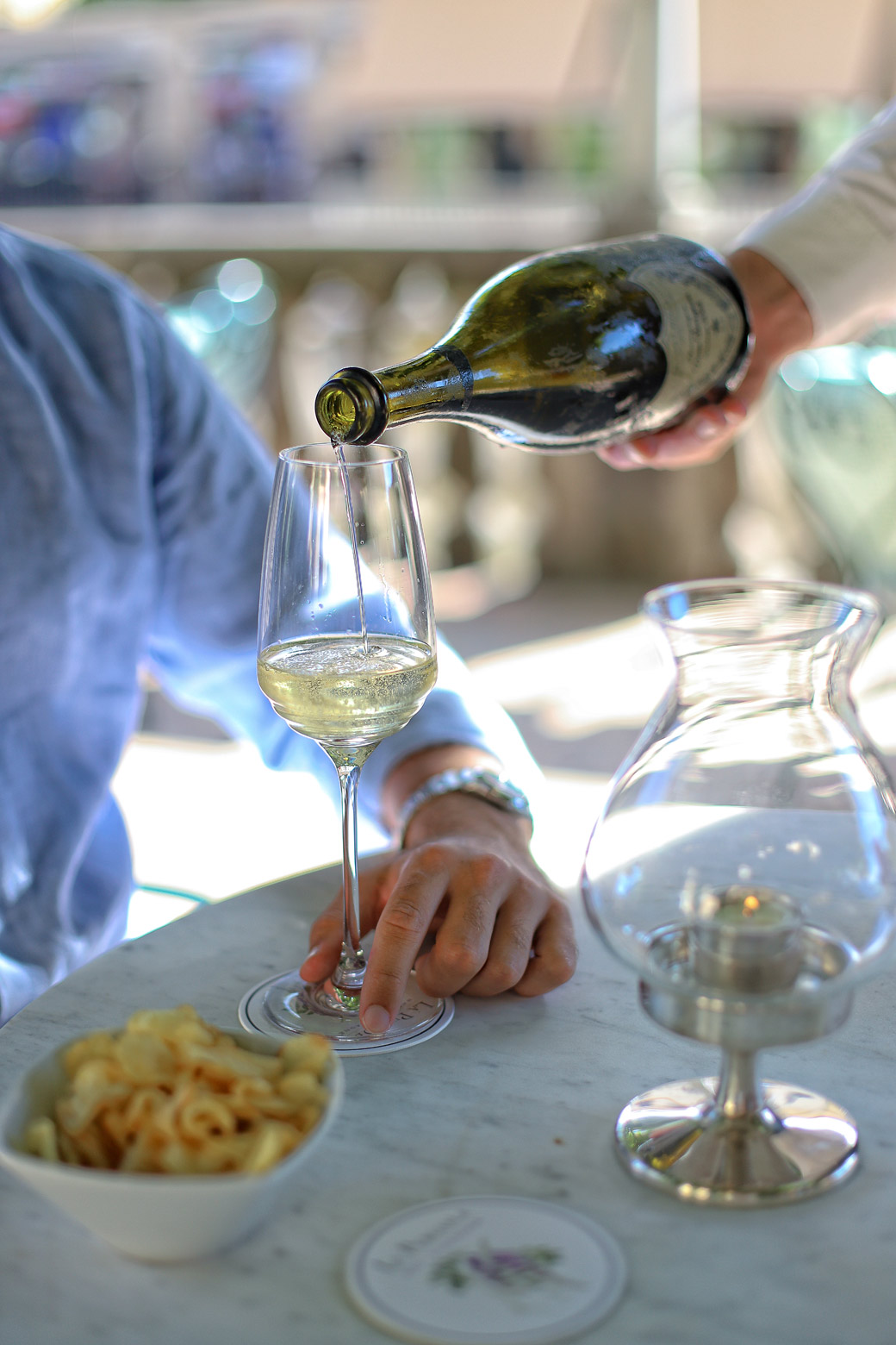 Champagne e servizio raffinato a La Pergola